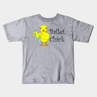 Ballet Chick Text Kids T-Shirt